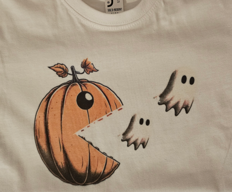 Pumpkin pac ghost tee