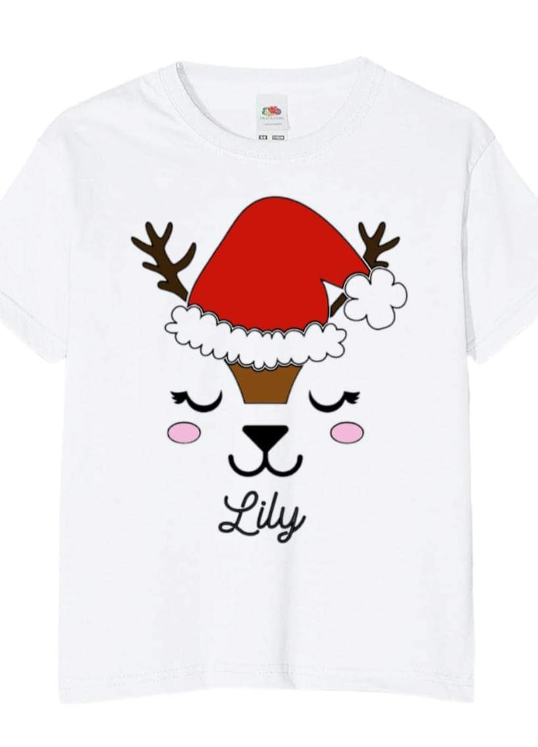 Cute Reindeer Top | Personalised Christmas Top