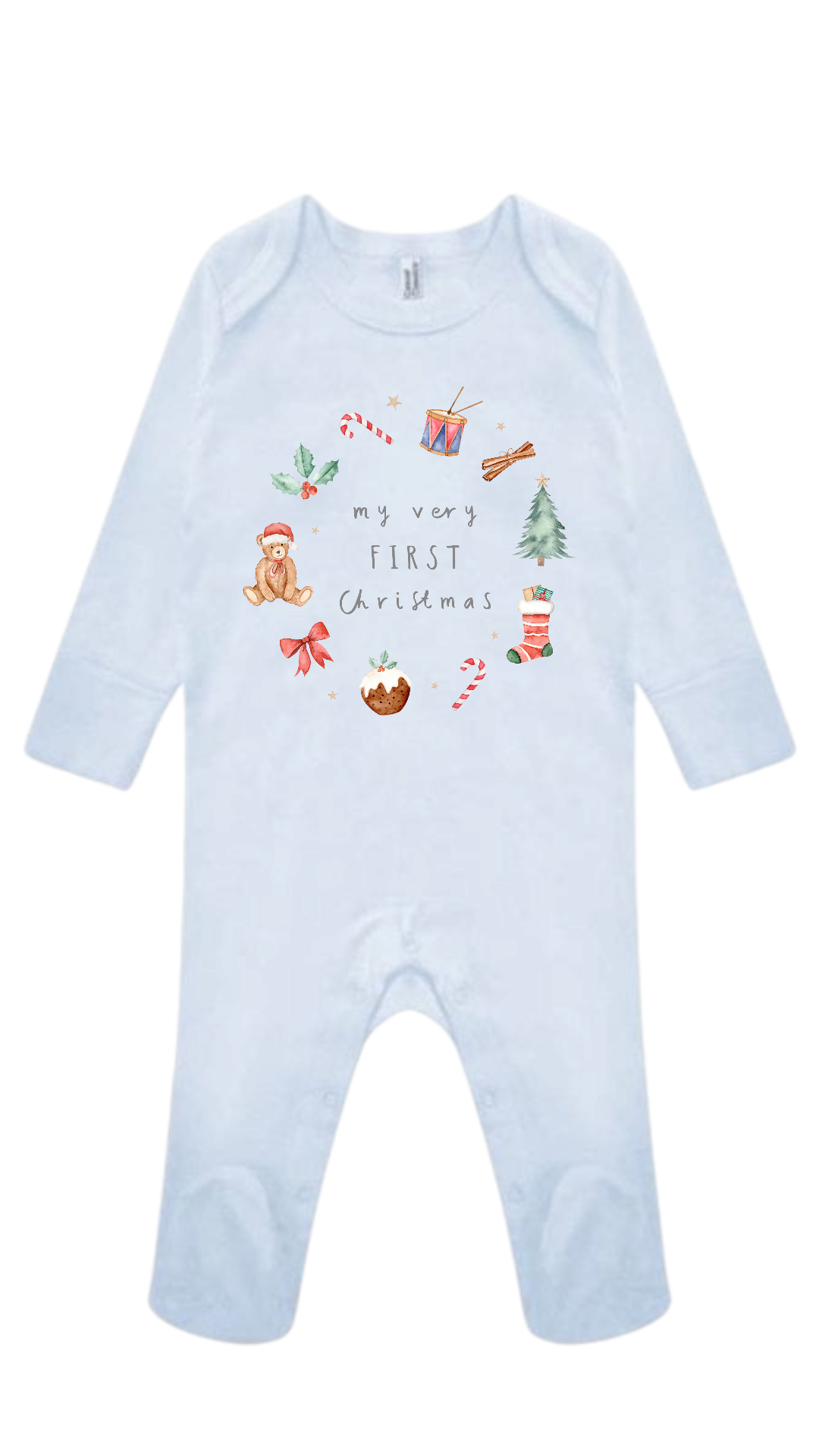 My First Christmas|Personalised Babygrow