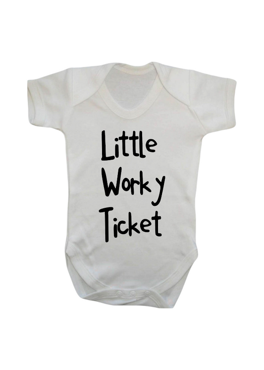 Little Worky Ticket romper|Born in Newcastle