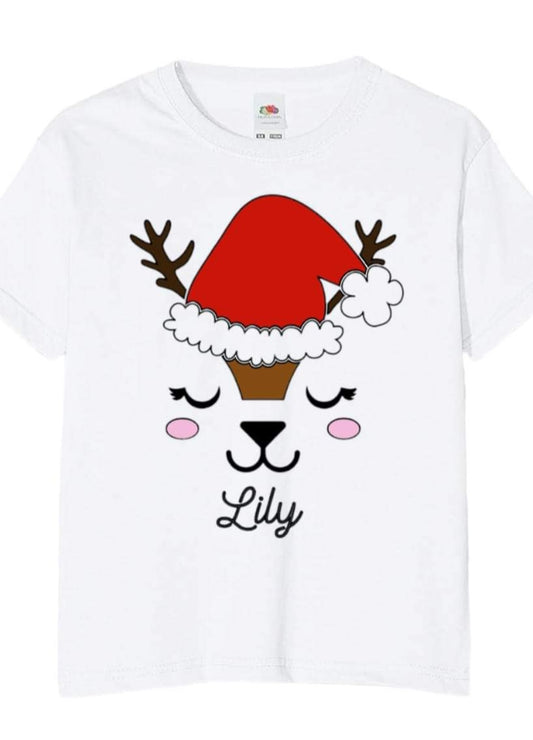 Cute Reindeer Top | Personalised Christmas Top