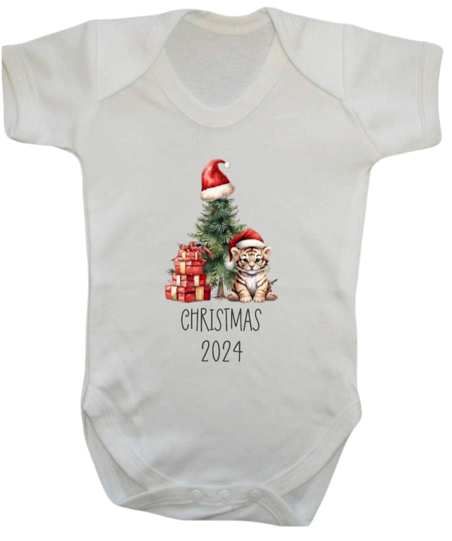 Christmas Romper|Personalised|Safari Animal