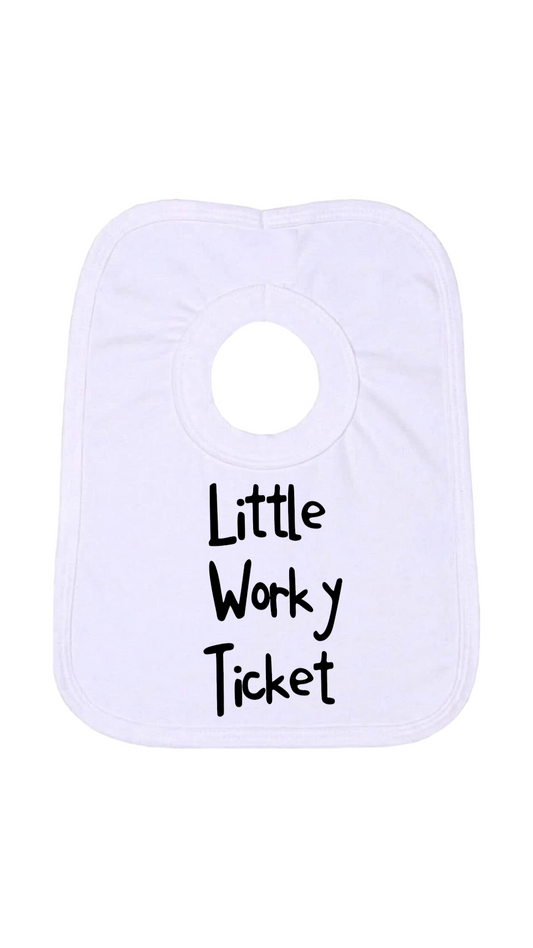 Little Worky Ticket Bib|Born in Newcastle