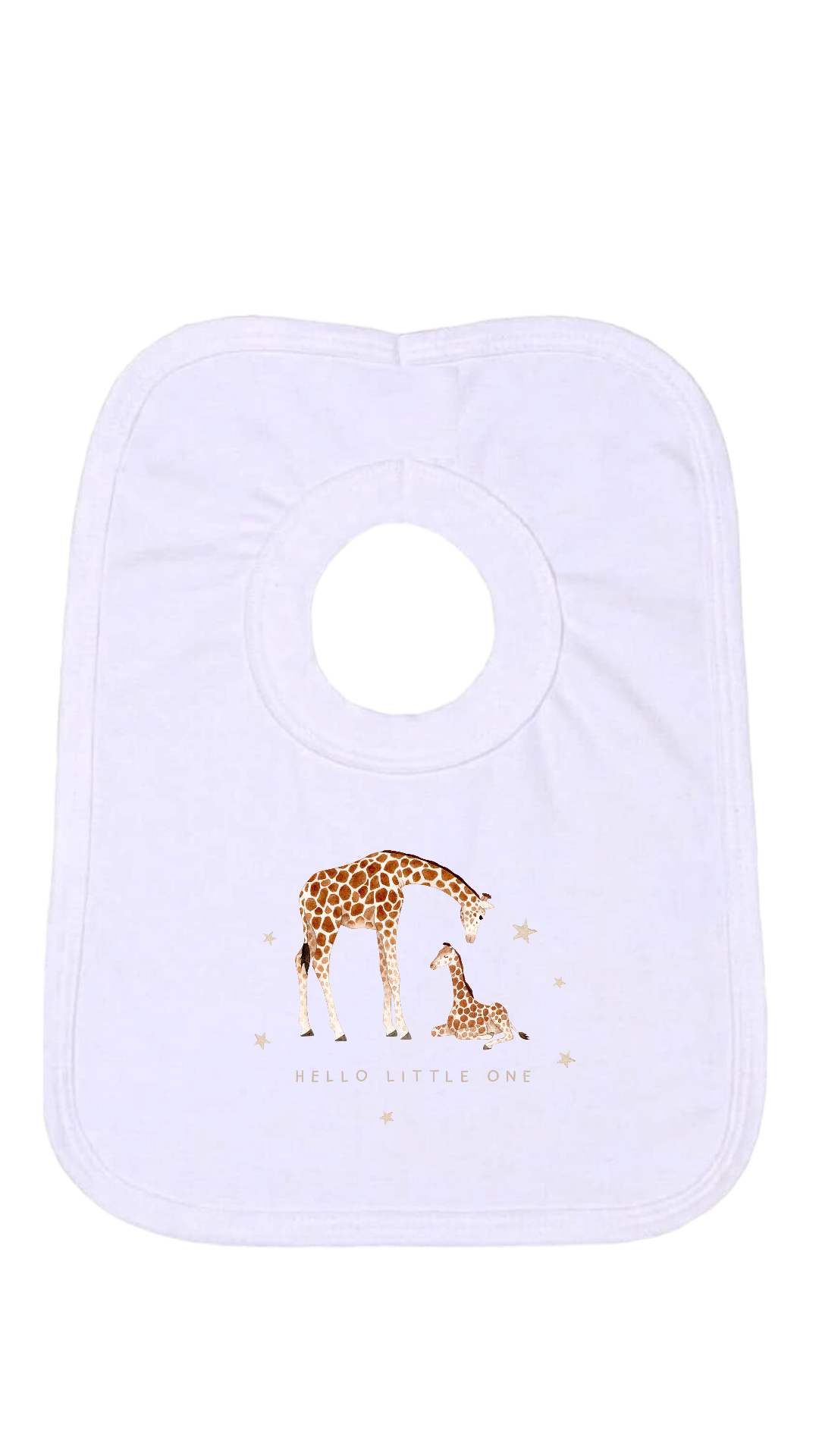 Hello Little One|Personalised Bib|Animal Print